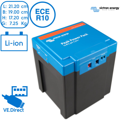 BBAtechniek artnr. 38257 - Victron Peak Power Pack 12.8V 40Ah - 512Wh (1x)