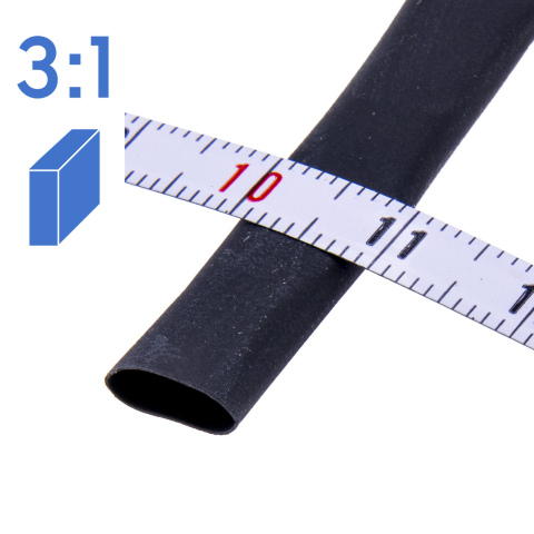 BBAtechniek artnr. 17658 - Krimpkous 6.0-2.0mm zwart 3:1 (5m box)