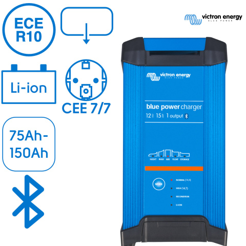 BBAtechniek artnr. 8599 - Victron Blue Smart IP22 acculader 12/15 (1)  (1x)