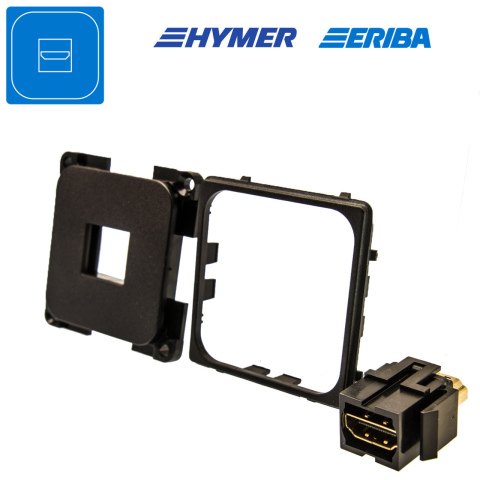 HDMI contactdoos zwart S20.000 (1x)