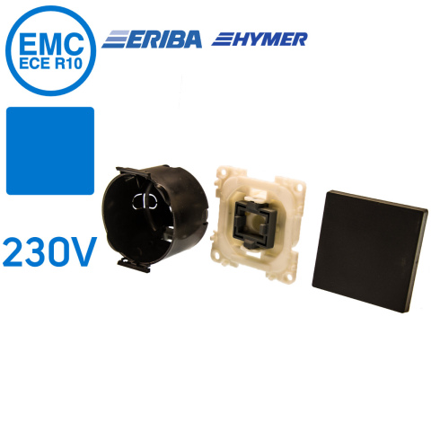 Wipschakelaar 230V aan/uit lei-grijs S20.000 (1x)