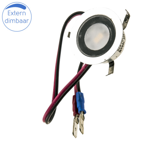 BBAtechniek artnr. 65525 - Piatto LED inbouwspot Ø30mm 12V 0.4W (1x)