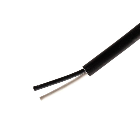 BBAtechniek artnr. 10834 - Kabel 2-aderig 2x1.5mm2 zwart- zwart/wit (50m)