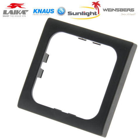 S 30.000 afdekraam 1-vak satijn zwart (1x)