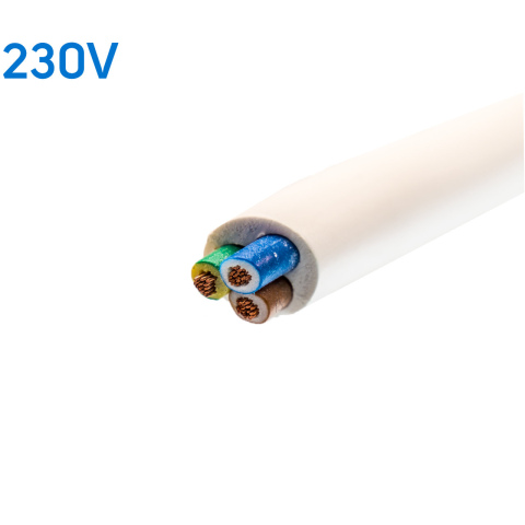BBAtechniek artnr. 27000 - VMVL kabel 3-aderig 3x1.5mm2 wit (100m)