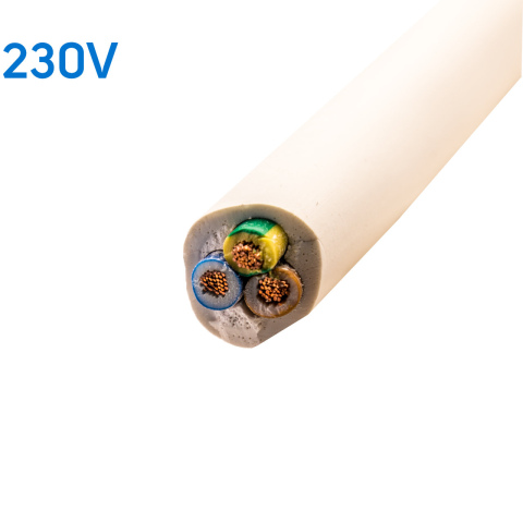 BBAtechniek artnr. 27004 - VMVL kabel 3-aderig 3x2.5mm2 wit (20m)
