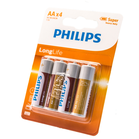 BBAtechniek artnr. 27021 - 1.5V Philips Longlife penlite AA (4x)