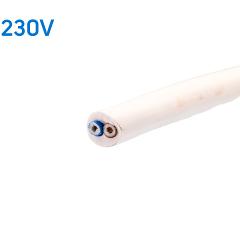 BBAtechniek artnr. 27028 - VMVL H05VV-F kabel 2-aderig 2x1.0mm2 wit (100m)