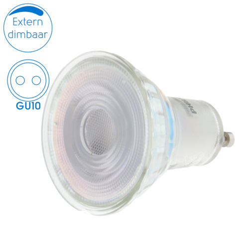 BBAtechniek artnr. 27033 - Philips CorePro 4W LED Gu10 extern dimbaar (1x)