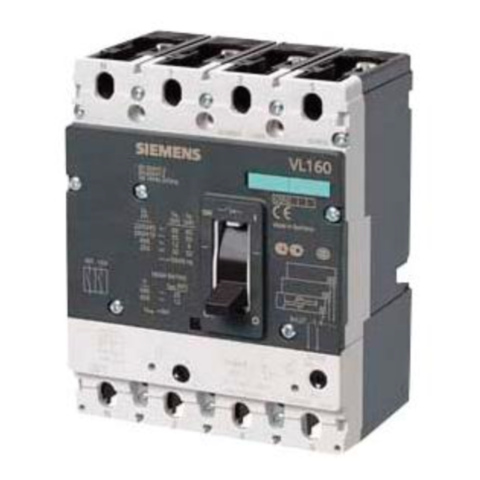 BBAtechniek artnr. 60219 - Circuit Breaker MCCB 3VL2 4P 100kA 415V 63A (1x)