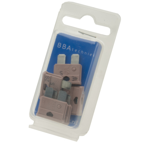 BBAtechniek artnr. 16883 - Standaard steekzekering 3A paars (5x)