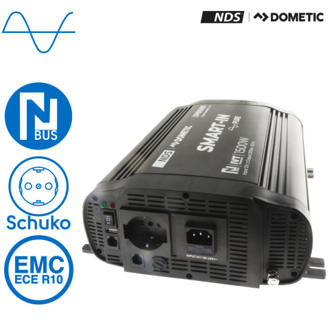 BBAtechniek artnr. 57023 - NDS SPB-1500-I inverter 12V 1500W IVT functie (1x)