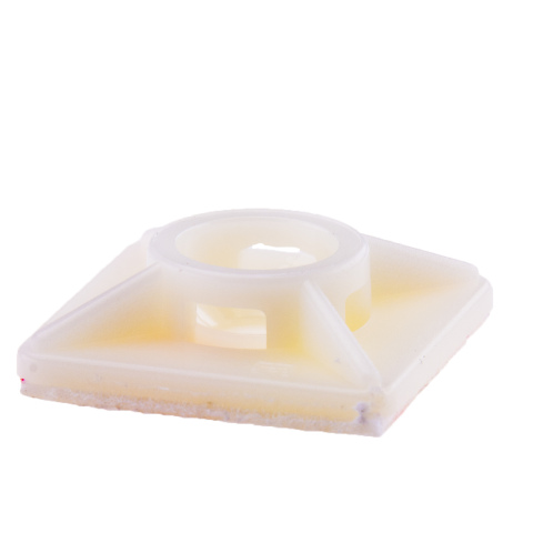 BBAtechniek artnr. 15080 - Kleefzadel 3M voor tyrap 3.6mm wit (100x)