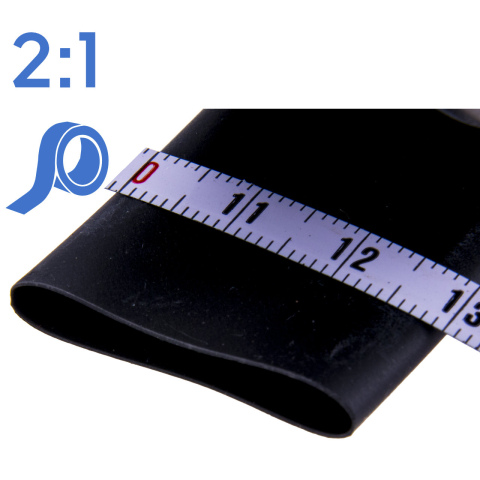 Krimpkous 19.0-9.6mm zwart 2:1 (5m rol)