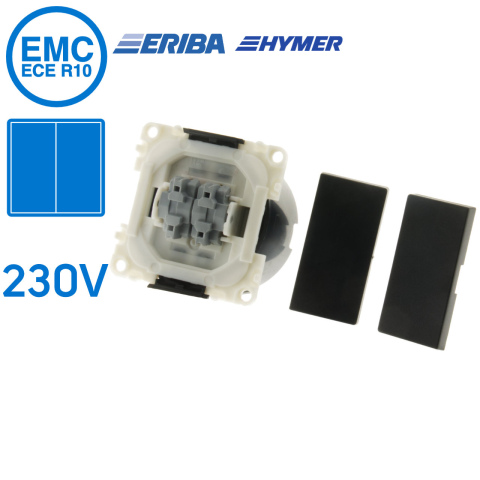 Drukvlakschakelaar dubbel 1-polig 10A S20.000 (1x)