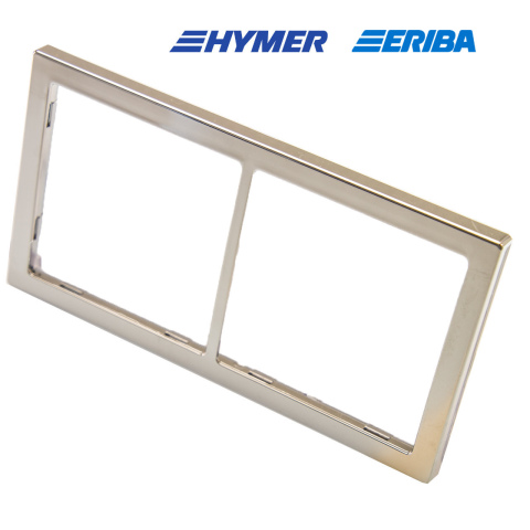 Afdekraam 2-vak hoogglans zilver S20.000 (1x)