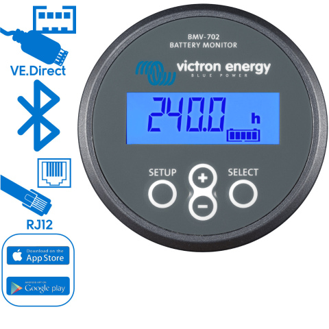 Victron BMV-702 accu monitor grijs (1X)