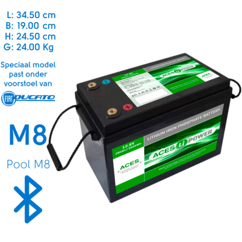 BBAtechniek artnr. 37086 - 12V 280Ah Aces Lithium accu zonder lader (1x)