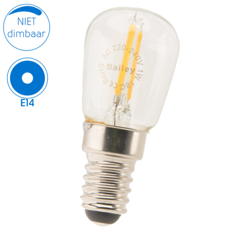 BBAtechniek artnr. 37157 - E14 240V 1W 2700K 60lm Parfum LED lamp (2x)