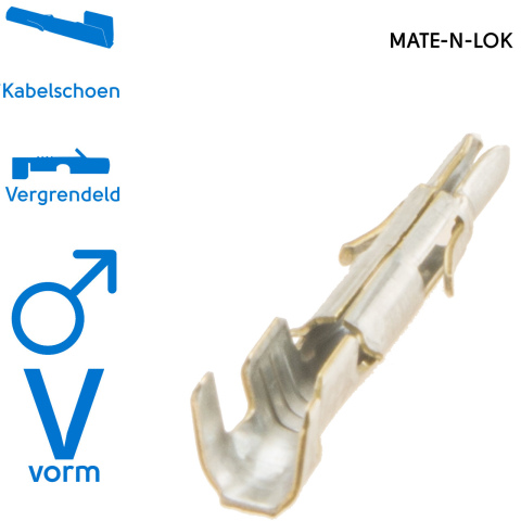 Kabelschoen male Mate-N-Lok 0.5-2.5mm2 (100x)