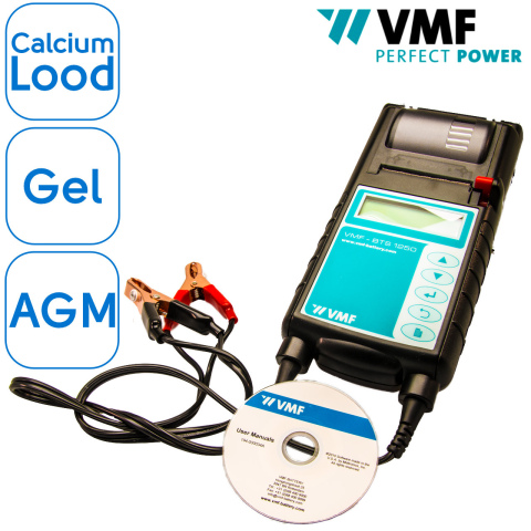 BBAtechniek artnr. 37023 - 12V digitale VMF accutester en printer (1x)