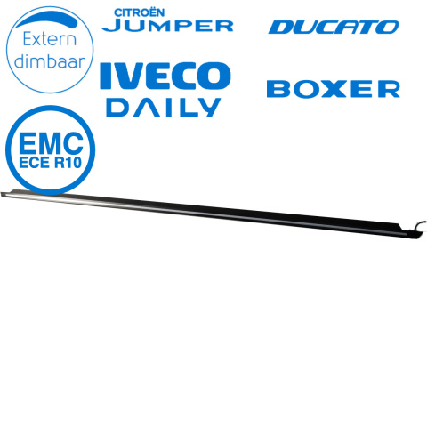 BBAtechniek artnr. 65554 - Lazio Alu strip schuifdeur buscamper 12V 8.4W (1x)