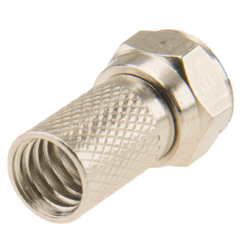 BBAtechniek artnr. 28121 - F-connector 7mm metaal (10x)
