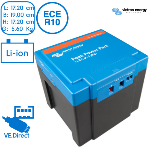 BBAtechniek artnr. 38258 - Victron Peak Power Pack 12.8V 30Ah - 384Wh (1x)