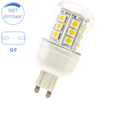 BBAtechniek artnr. 43222 - G9 240V 4W LED warm wit (1x)