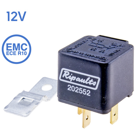 BBAtechniek artnr. 17533 - 12V 40A 4-polig relais (1x)