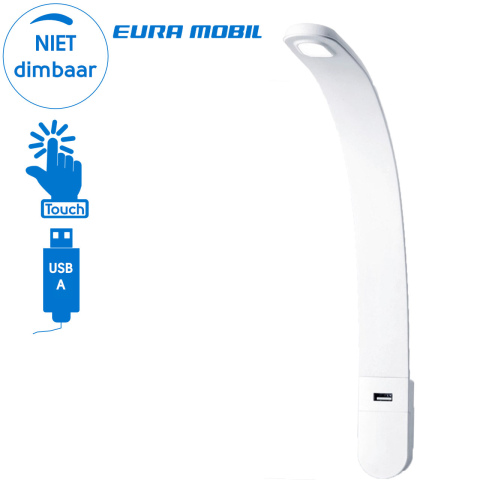 BBAtechniek artnr. 45128 - León flex LED 12V 1.2W 4100K 80lm USB wit (1x)