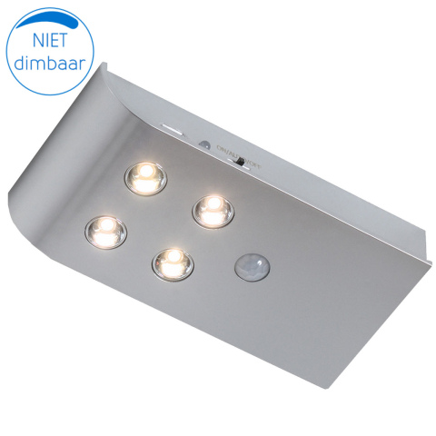 BBAtechniek artnr. 45138 - Napels kast- lade- deurverlichting LED zilver (1x)