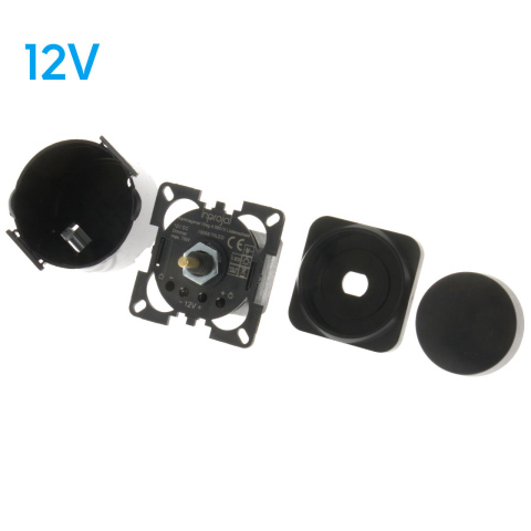 S 30.000 12V LED dimmer klik/draaiknop zwart (1x)
