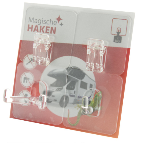 Magische haken assorti 1x mini 1x V 2x clip (1x)