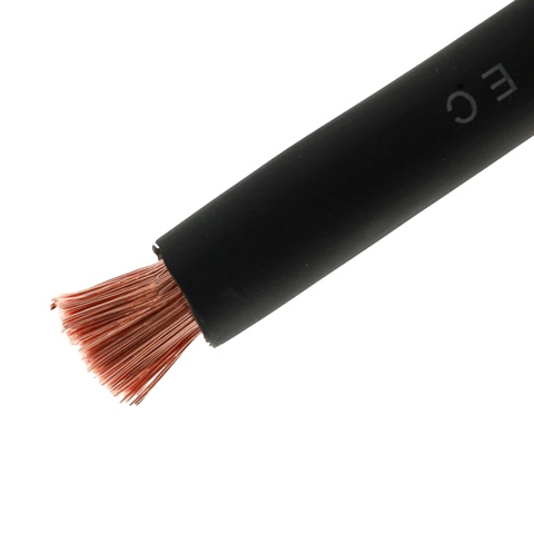 BBAtechniek artnr. 10920 - 70mm2 accu kabel flexibel zwart (5m)