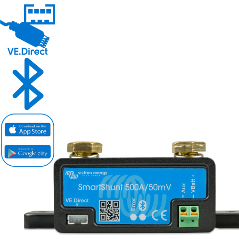 Victron SmartShunt 500A/50mV met printplaat (1x)