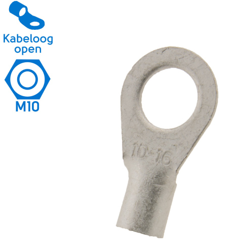 BBAtechniek artnr. 12925 - 16mm2 M10 open kabeloog (25x)