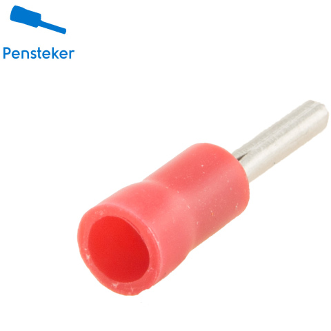BBAtechniek artnr. 11196 - Kabelschoen pensteker Ø2mm rood 1.98cm (100x)