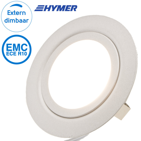 BBAtechniek artnr. 20193 - Dometic LED spot Cario 12V 2W ECE R10 zilver (1x)