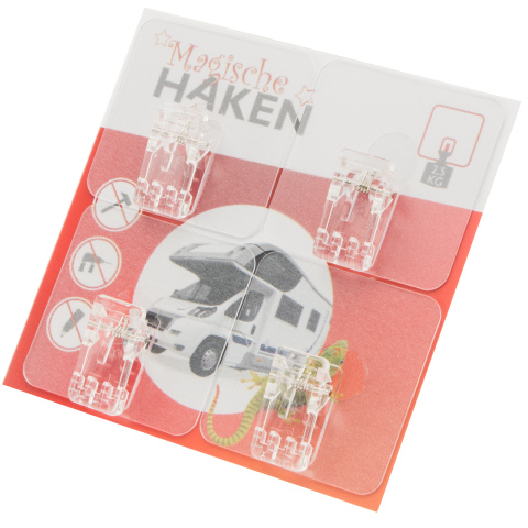 Magische haken type clip herbruikbaar (4x)