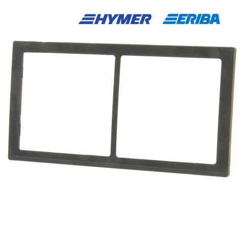 Afdekraam 2-vak lei-grijs hoogglans S20.000 (1x)