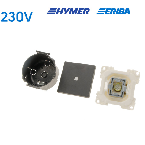 Controleschakelaar LED 230V zwart S20.000 (1X)