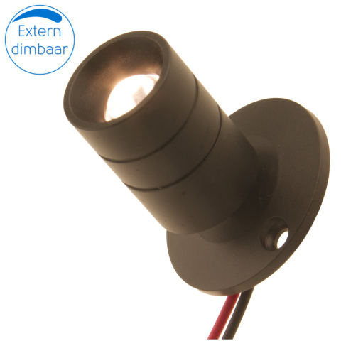 BBAtechniek artnr. 65575 - Sicilië mini draaibare LED spot 12V 1W 3000K (1x)