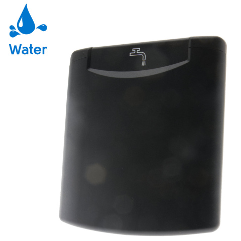 Losse klep water icoon zwart (1x)