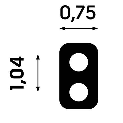 BBAtechniek artnr. 66254 - Afdichtrubber voor dakluiken (1,65m)