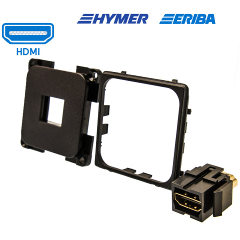 HDMI contactdoos zwart S20.000 (1x)