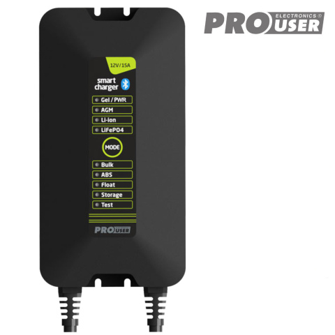 BBAtechniek artnr. 9839 - 12V 15A Pro-User intelligente acculader IBC15(1x)