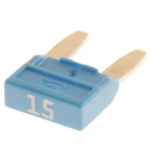BBAtechniek artnr. 13688 - Mini steekzekering 15A blauw (50x)