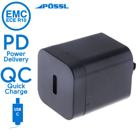 BBAtechniek artnr. 81505 - Lanciano USB-C PD QC zwart (1x)