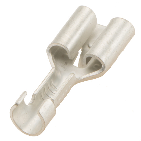 BBAtechniek artnr. 12084 - Vlakstekerhuls vertind 6.3 0.5 -1.5mm² (100x)